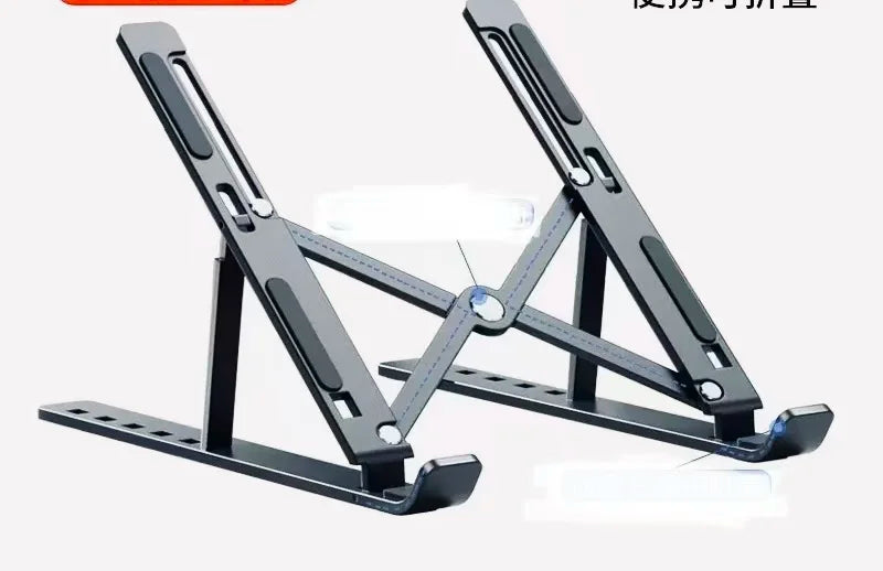 Macbook Laptop Stand Folding Adjustable Aluminum Computer Pc Tablet Stand Notebook Tablelaptop Holder Heat Dissipation