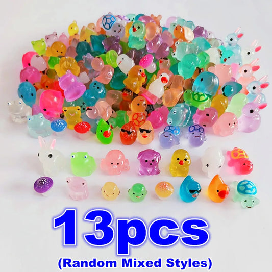 Luminous Mini Resin Animals, Including Tiny Glowing Ducks, Perfect for Decorating Fairy Gardens, Aquariums, And Dollhouses