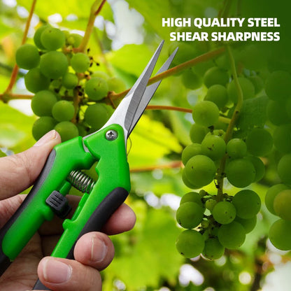 AIRAJ 7-Inch Pruning Scissors – Garden Shears for Bonsai, Fruit, and Weeds