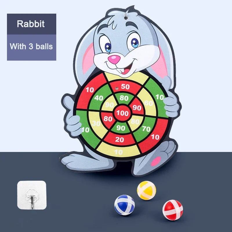 Educational Games Dart Board – Montessori Sticky Ball Toy for Children 3 to 7 Years Indoor Sports & Learning