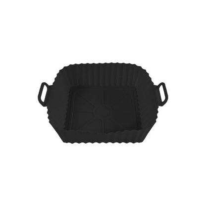 Reusable Silicone Air Fryer Tray with Handle – Square Baking Pan Liner for Air Fryers