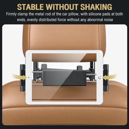 1Pcs Car Tablet Holder Headrest Tablet Mount Headrest Stand Cradle Car Seat Rear Headrest Bracket for Phone Tablet 4.7-12.9 Inch