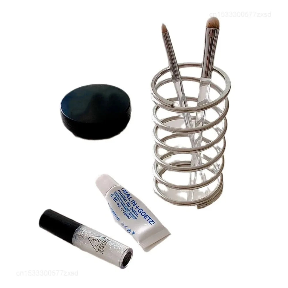 Stainless Steel Toothbrush Holder – Metal Bathroom Accessory for Toothpaste, Makeup Brush Storage & Home Organization
