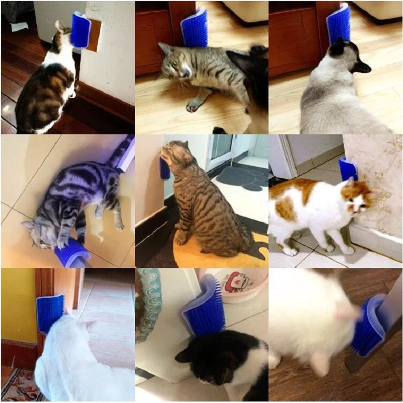 Cat Scratcher & Massager – Grooming Brush Comb for Cats & Dogs with Hair Removal Function