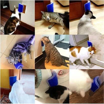 Cat Scratcher & Massager – Grooming Brush Comb for Cats & Dogs with Hair Removal Function