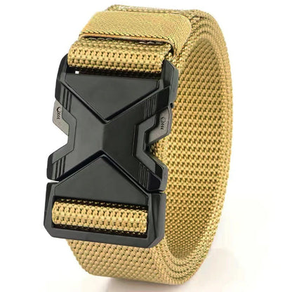Men’s Tactical Sports Belt – Adjustable Quick Release Belt for Outdoor Training, Hiking & Mountaineering