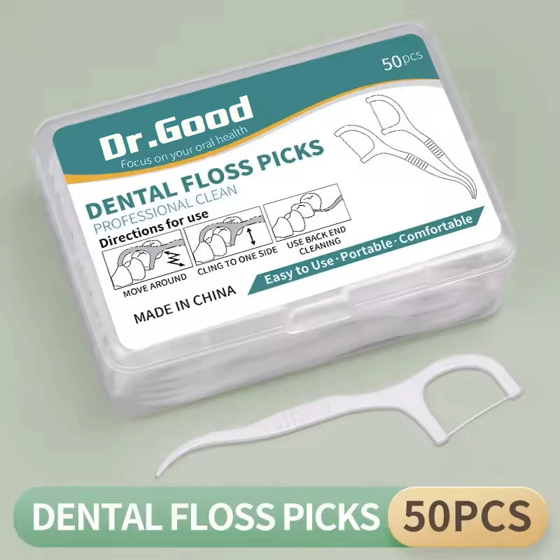 Dental Floss Sticks – 50/150/300/600/1000pcs Oral Care Tools for Healthy Teeth & Gums