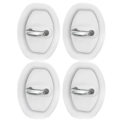 4pcs Universal Car Door Closing Shockproof Silicone Cushion Mute Shock Absorber Protective Covers Car Door Latch Accessories