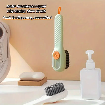 Multi-Function Automatic Spot Shoe Brush – Soft Bristle Handheld Cleaner with Liquid Dispenser