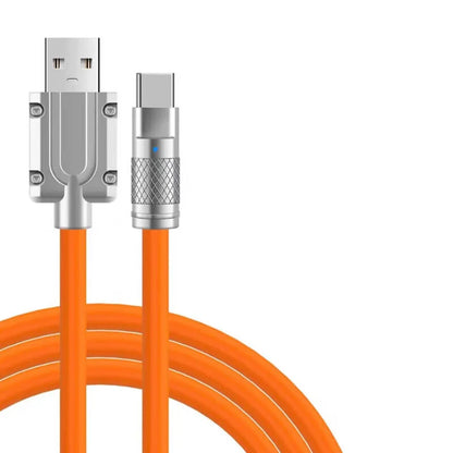 Liquid Silicone Cable Quick Charge 1M USB Cable USB C Charger Cable for Huawei Samsung Xiaomi 120W 6A Super Fast Charge Type C
