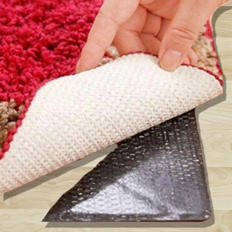 Reusable Non-Slip Carpet Gripper Pads – Anti-Curling Rug Stickers, Washable & Wash-Resistant