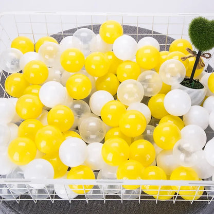 50pcs Colorful Love Star Ocean Balls – Eco-Friendly Plastic Balls for Baby Play Pits & Pools