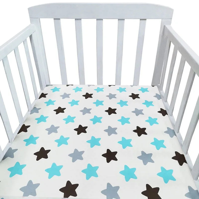 Fitted Bassinet Mattress Cover – Soft Crib Sheet for Newborns (90×50×5cm or 140×70×5cm)