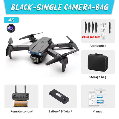 KBDFA E99Pro Drone HD Professional 8K Dual Camera WIFI FPV Quadcopter – Foldable Aerial Photography Drone