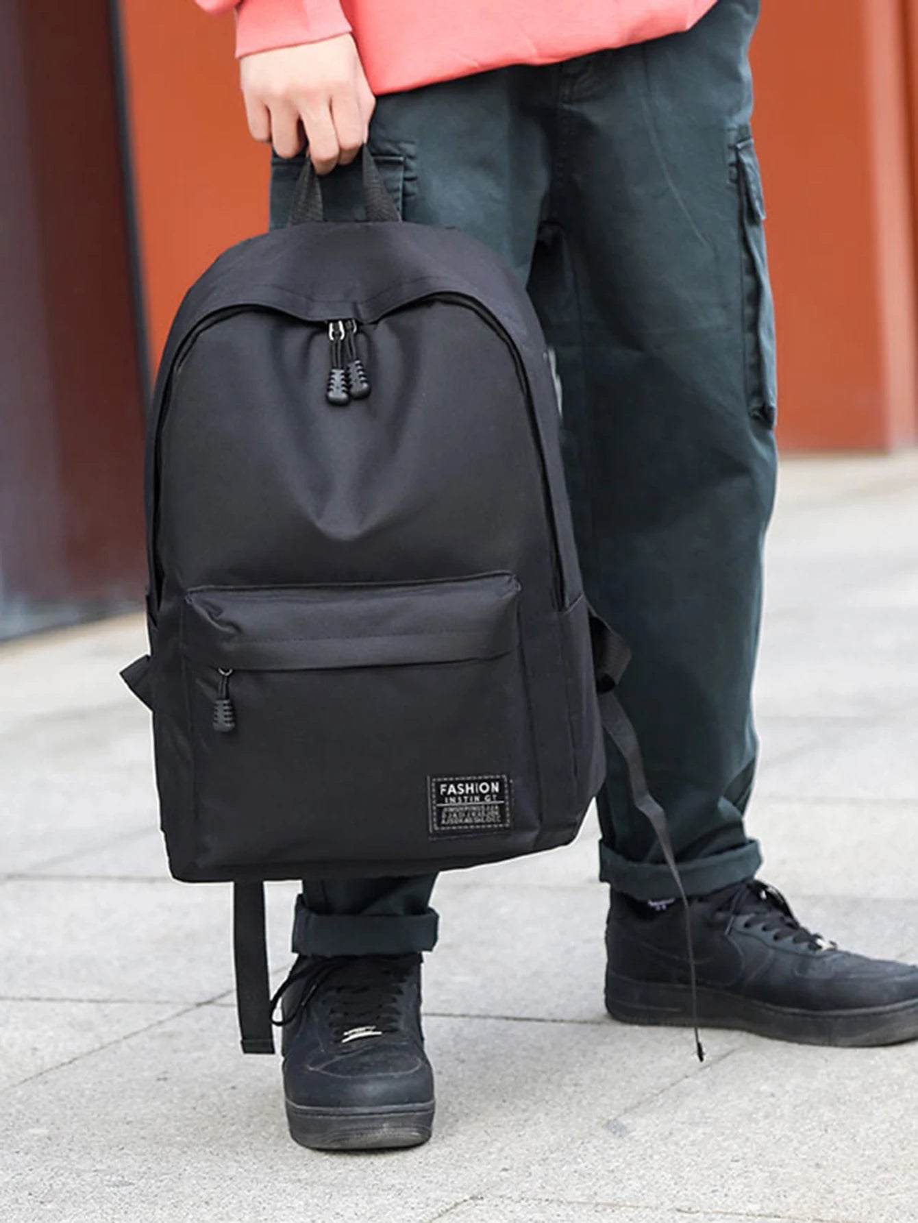 Men’s Korean Style School Backpack – Large Capacity Shoulder Laptop Bag for Travel, Study & Commuting