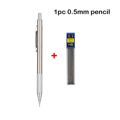 Mechanical Pencil Set 0.3–2.0mm – Full Metal Drawing & Writing Pencils with Leads for School & Office
