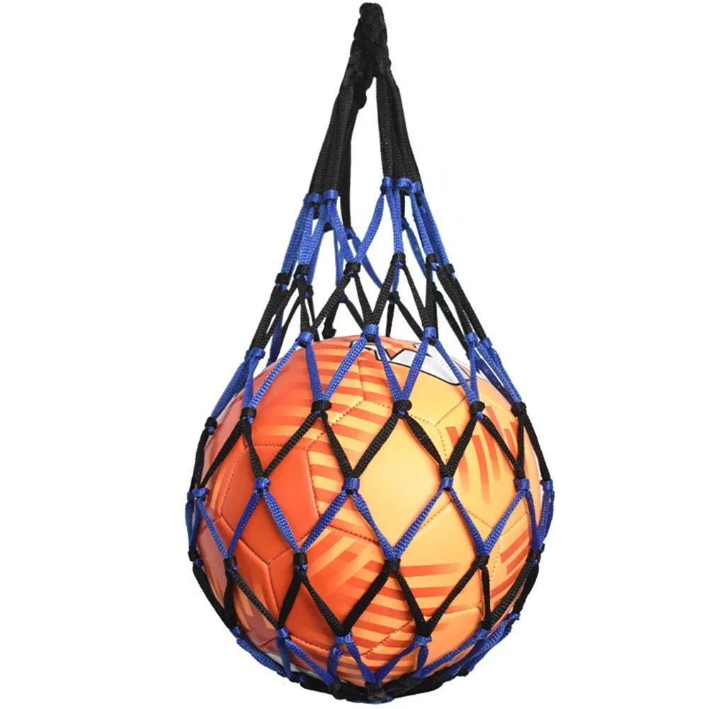 Net Soccer Volleyball Drawstring Ball Bag – Nylon Mesh Storage for Football & Sports Equipment