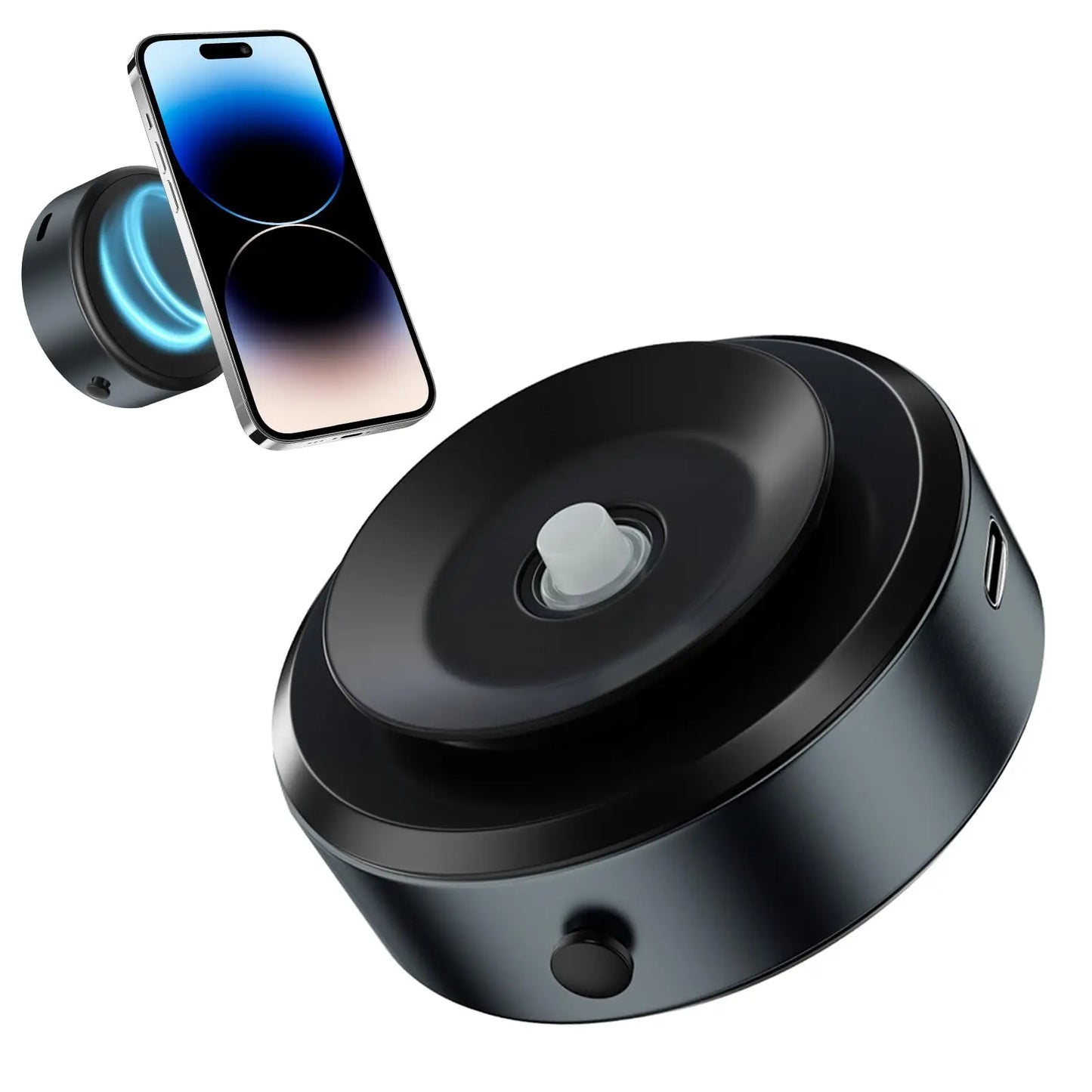 Car Mount Mobile Phone Holder Magnetic Black Technology Universal Adsorption Bracket for iPhone Samsung Vacuum Adsorption Stable