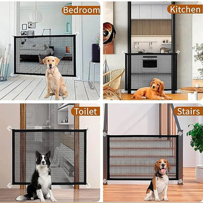 Dog Fence Netting Barrier – Foldable Breathable Mesh Pet & Baby Safety Fence
