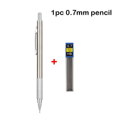 Mechanical Pencil Set 0.3–2.0mm – Full Metal Drawing & Writing Pencils with Leads for School & Office