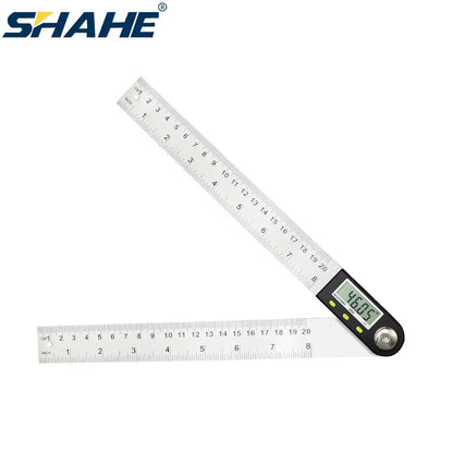 Shahe 0-200/300mm Digital Protractor Angle Ruler – Electronic Goniometer Measuring Tool