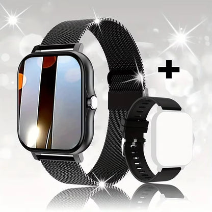 KESHUYOU New 1.83-inch Smartwatch Call Notifications Sleep Monitoring Activity Tracking Compatible with Android and iOS