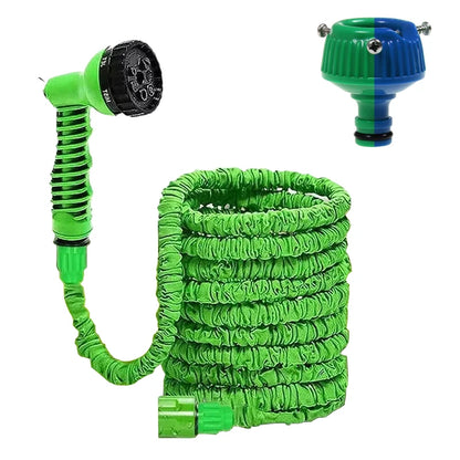 Expandable Garden Hose with 7 Spray Functions – High-Pressure Watering Hose with Nozzle for Car Wash, Pets, and Home Garden Use