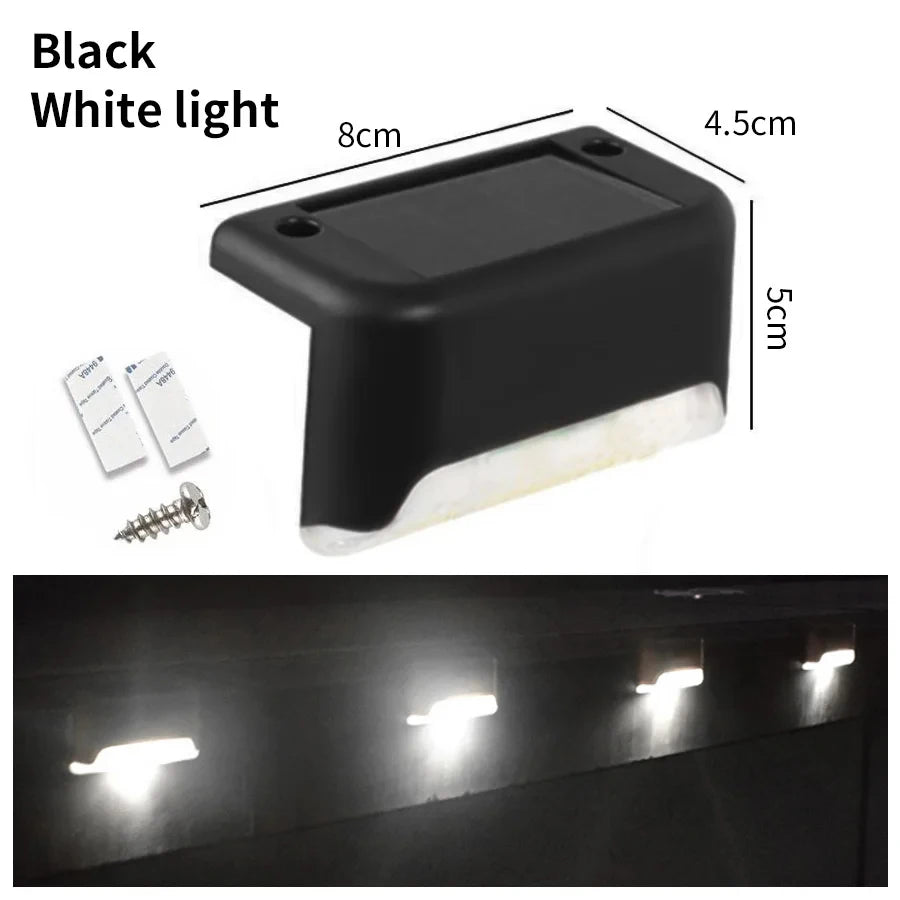 1pcs 4pcs Solar Deck Lights Outdoor Solar Lights Waterproof Garden Light Solar Stairs Light for Patio Stairs Railing Pathway