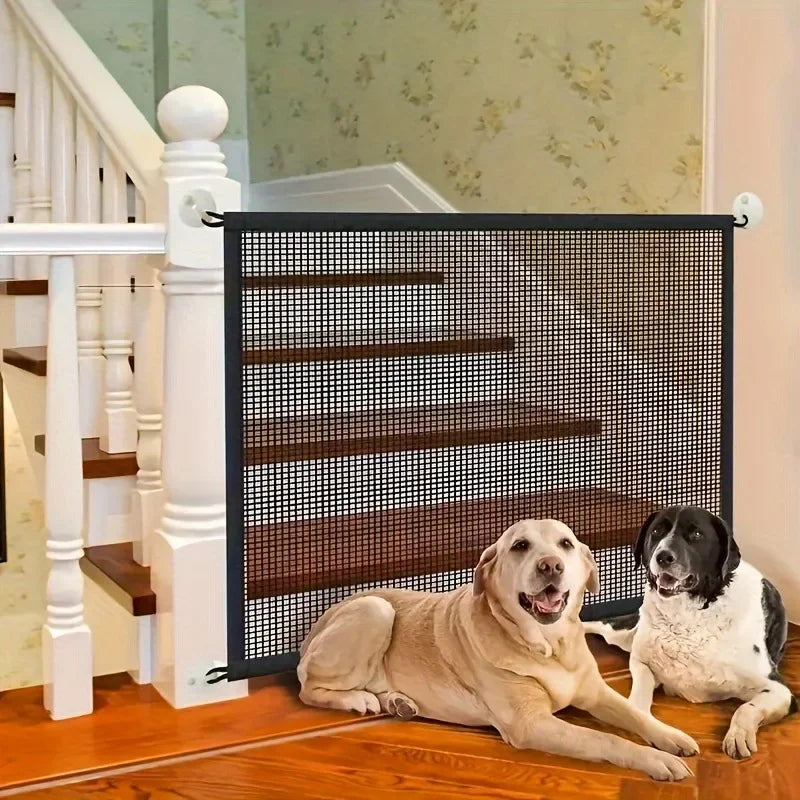 Dog Fence Netting Barrier – Foldable Breathable Mesh Pet & Baby Safety Fence