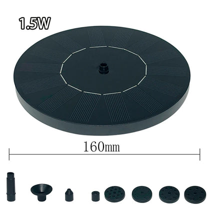 Solar Water Fountain Pool Pond Waterfall Fountain Garden Supplies Decoration Outdoor New Mini Solar Powered Fountain Bird Baths