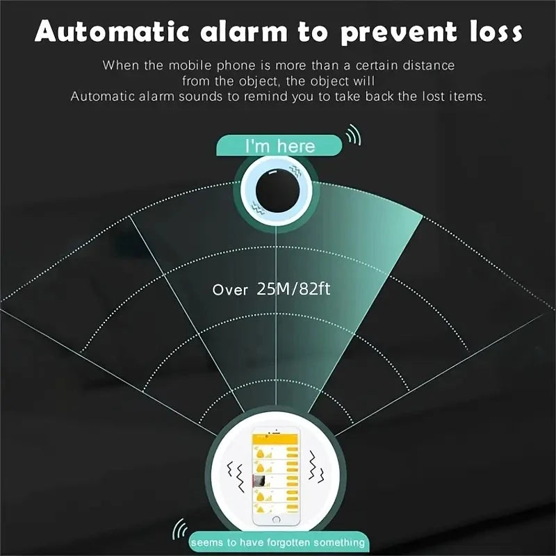 Smart GPS Tracker with Keychain – Bluetooth Location Finder for Wallets, Keys, Bags & More