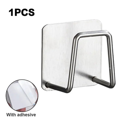 Stainless Steel Sponge Holder – Self-Adhesive Drain Rack for Sink Organization & Storage