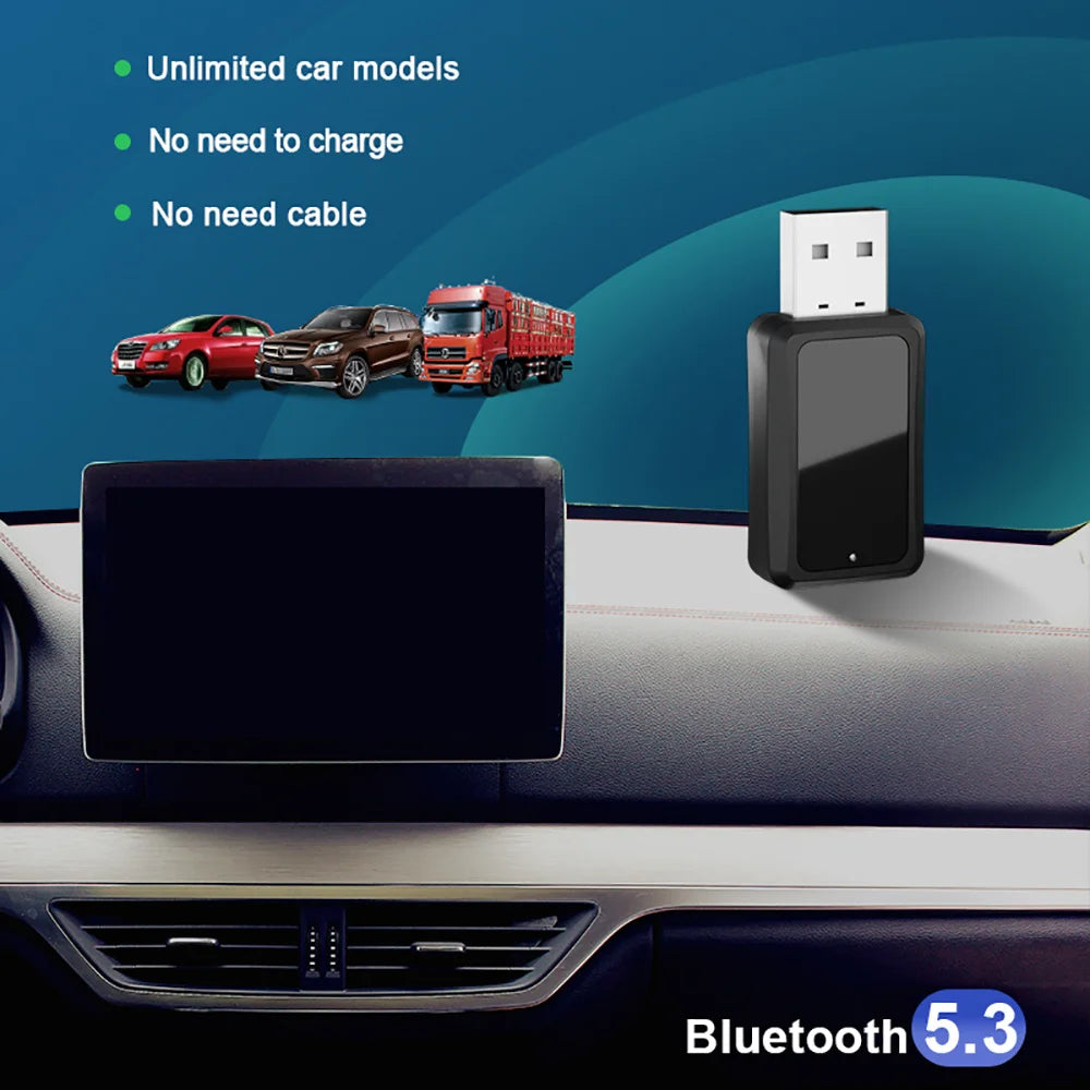 LCD Digital Car Bluetooth 5.3 Transmitter Receiver Handsfree Call Mini USB Power Car Kit Wireless Auto Audio For Car Fm Radio