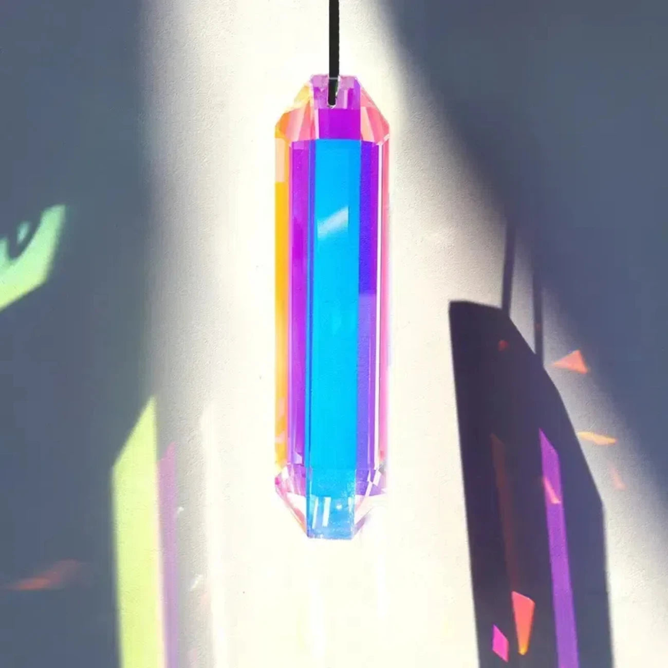2 PCS Crystal Rainbow Sun Catcher Window Prism Pendants – Garden Hanging Ornaments & Home Décor