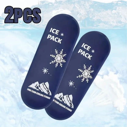 1/6pcs Insulin Gel Ice Bag Reusable Cooling Bag Refrigerated Ice Strip Cold Insulation Ice Pack for Pain Relief Medicine Storage