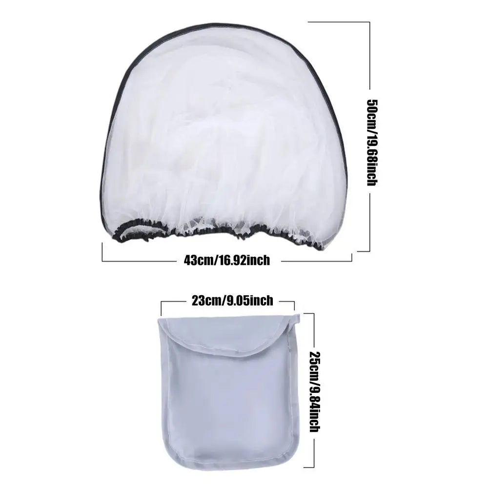 Fly Net For Baby Fly Netting For Stroller Baby Fine Mesh Elastic Barrier With Storage Bag For Cradles Bassinets Car Seats Urban