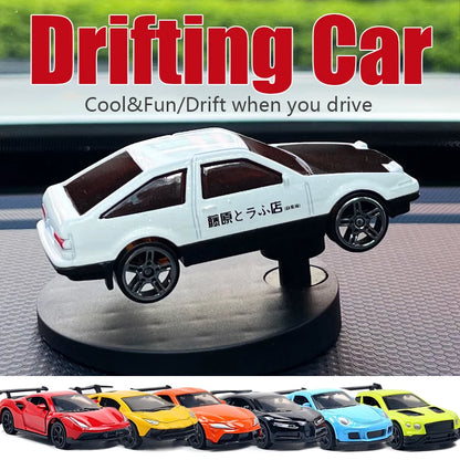 Drifting Car Dashboard Toy Model – Swinging Sports Racing Ornament for Car Interior Decoration