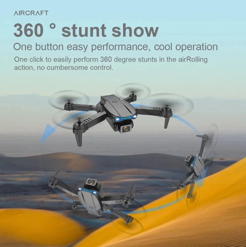 KBDFA E99Pro Drone HD Professional 8K Dual Camera WIFI FPV Quadcopter – Foldable Aerial Photography Drone