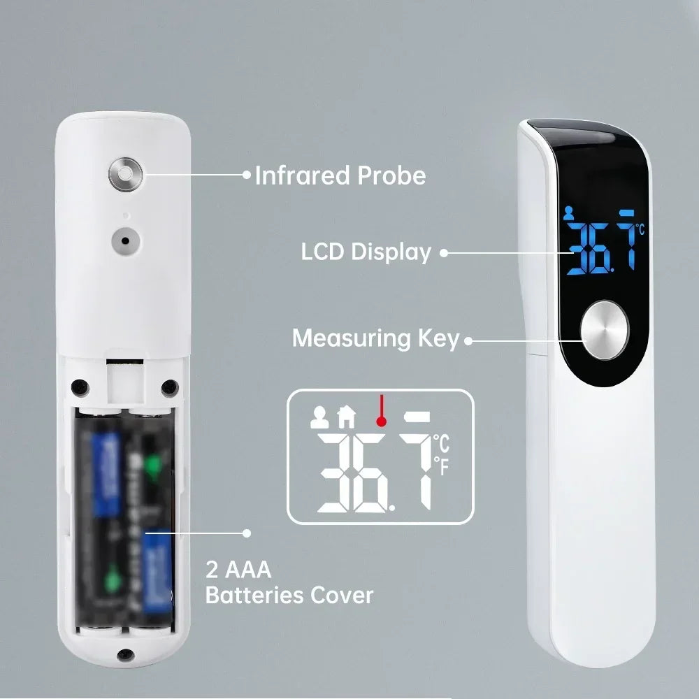 Non-contact Infrared Ear Thermometer & Finger Pulse Oximeter – Digital Body Temperature & Oxygen Monitor