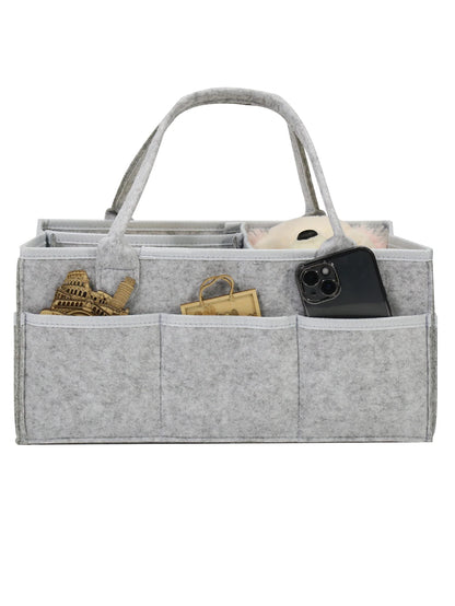 Baby Stroller Organizer Tote Bag – Foldable Portable Diaper Storage with Hanging Design for Moms