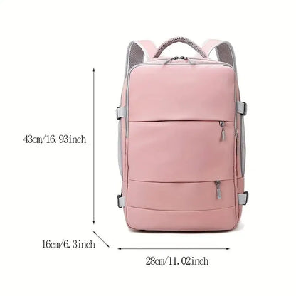 Large Capacity Travel Backpack – Waterproof Multifunctional Backpack with Shoe Compartment for Men & Women