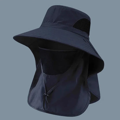 UV Protection Summer Sun Hat – Outdoor Fishing & Hiking Cap with Neck Flap for Men & Women
