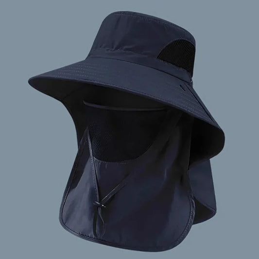 UV Protection Summer Sun Hat – Outdoor Fishing & Hiking Cap with Neck Flap for Men & Women