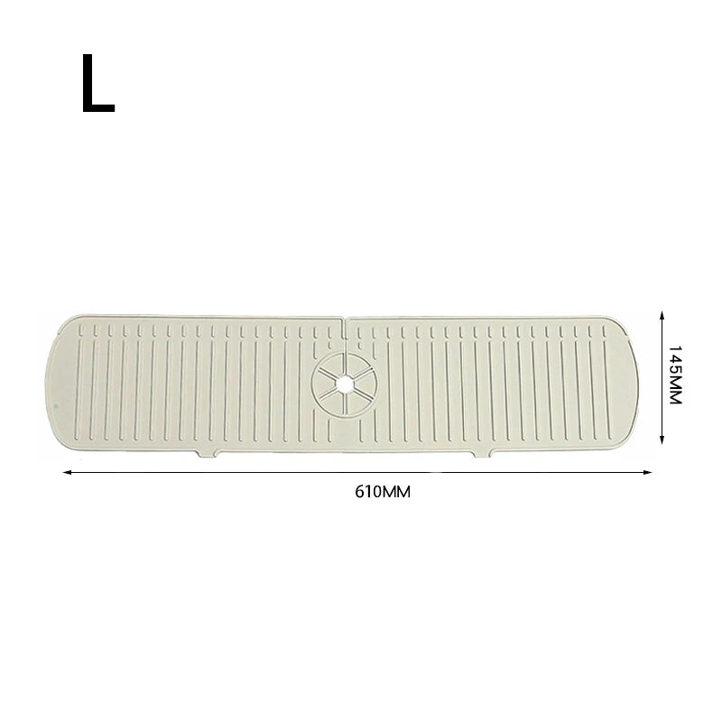 Silicone Faucet Drain Pad – Anti-Splash Non-Slip Kitchen & Bathroom Faucet Mat