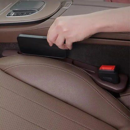 Car seat gap sealant, leak-proof filling strip, seat edge seam protector, and driver's seat storage strip to prevent loss.