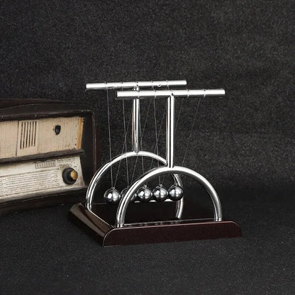 Newton’s Cradle Balance Steel Ball – Physics Teaching Supplies, Science Pendulum Desktop Toy & Stress Relief Gift for Home Decoration