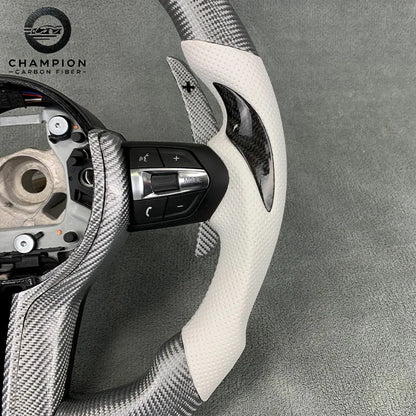 For BMW X4 X5 X2 X3 F80 F18 F20 F30 F31 F22 F23 F10 F11 Sport Carbon Fiber Steering Wheel LED Display Automotive Interior