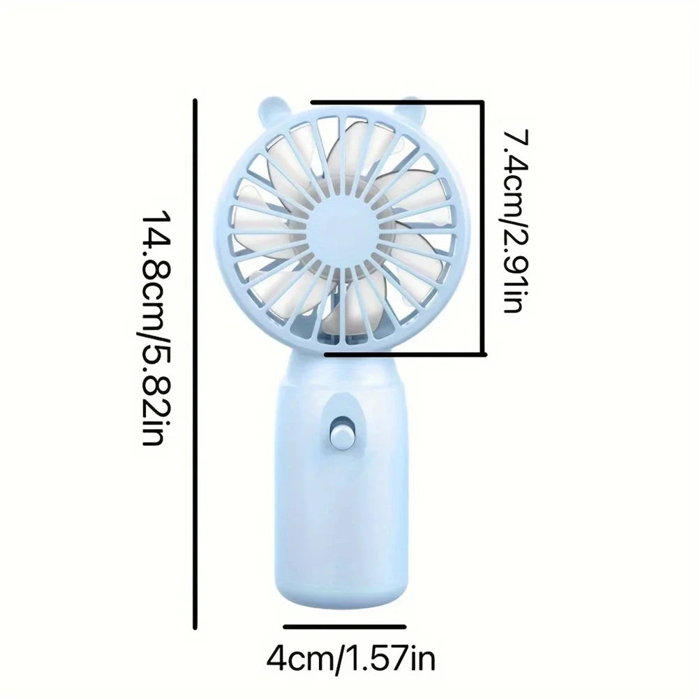 USB Handheld Cooling Fan – Mini Portable Silent Fan for Outdoor, Office, Dorm & Travel