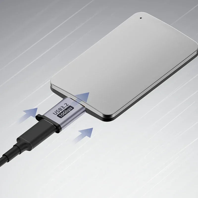 Adaptateur Micro B USB 3.0 mâle vers type C femelle, connecteur pour disque dur externe HDD, câble