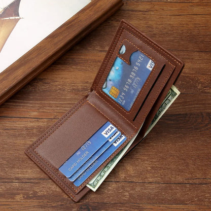 Slim RFID Blocking Wallet for Men – Minimalist Leather Bifold with Money Clip & Card Holder